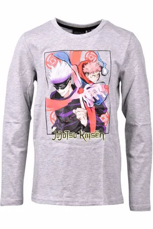 Jujutsu Kaisen Langarmshirt Gojo und Itadori Jungen Jerseyshirt Gr. 140-164 cm - Verkäufer: Starkids Licensed Brands and more