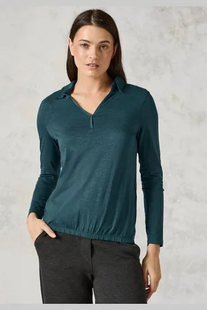 CECIL Langarmshirt mit Elastiksaum