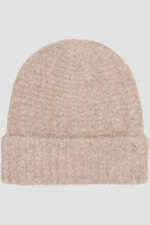 QS by s.Oliver Strickmütze Weiche Beanie mit Strickmuster Logo - Verkäufer: