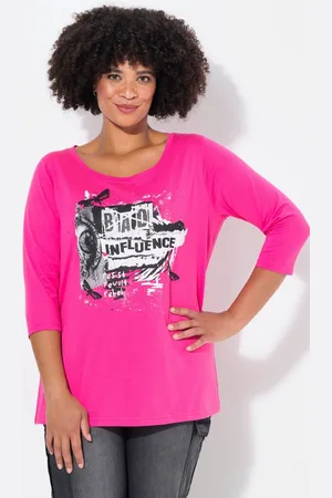 Angel of Style T-Shirt T-Shirt Classic Fit Collagen-Druck 3/4-Ärmel - Verkäufer: Popken Fashion Group