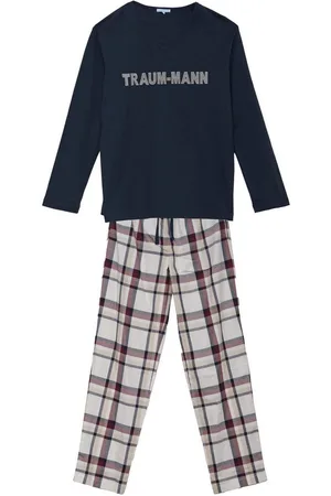 LOUIS & LOUISA Pyjama Louis und Louisa Pyjama "Traum-Mann" – blau, 100% Baumwolle - Verkäufer: Louis und Louisa GmbH