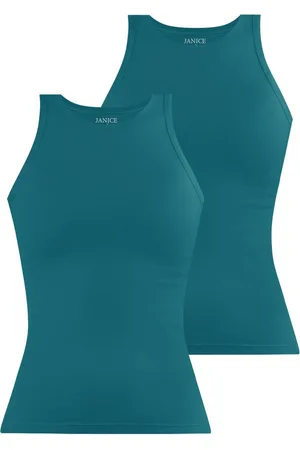 Janice Tanktop 2 x Damen Top hochgeschlossen Nauta Trägertop aus Baumwolle - Verkäufer: NORMANI