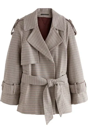 Next Trenchcoat Kurzer Trenchcoat in Wickeloptik, Kurzgröße (1-tlg) - Verkäufer: Germany GmbH