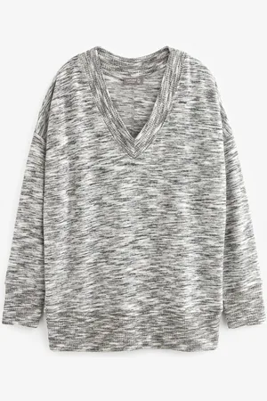 Next V-Ausschnitt-Pullover Leichter, weicher, längerer Pullover, Kurzgröße (1-tlg) - Verkäufer: Germany GmbH