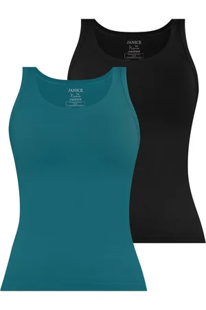 Janice Tanktop 2 x Damen Top Nazca Trägertop aus Baumwolle - Verkäufer: NORMANI
