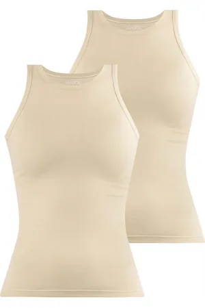 Janice Tanktop 2 x Damen Top hochgeschlossen Nauta Trägertop aus Baumwolle - Verkäufer: NORMANI