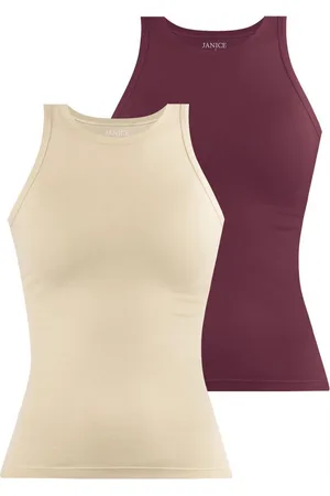 Janice Tanktop 2 x Damen Top hochgeschlossen Nauta Trägertop aus Baumwolle - Verkäufer: NORMANI