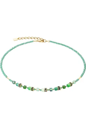 COEUR DE LION Collier Schmuck Geschenk Edelstahl Mini Cubes Würfelkette, 4565/10-0500, -1416, Made in Germany - mit Swarovski® Kristall, Strassstein, Schmuckstein