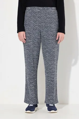 Ulla Popken Schlupfhose Bouclé-Hose Rose weites Bein Komfortbund - Verkäufer: Popken Fashion Group