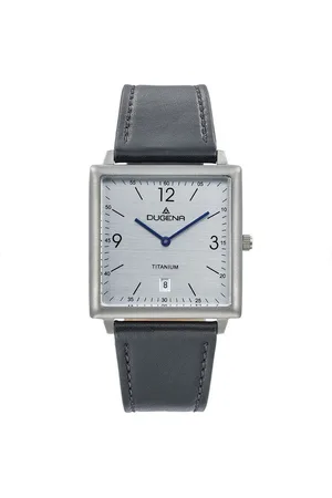 DUGENA Quarzuhr Mannheim, Quarz, Lederarmband, Mineralglas, wasserdicht, 3 bar - Verkäufer: Selva Technik GmbH