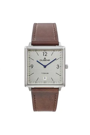 DUGENA Quarzuhr Mannheim, Quarz, Lederarmband, Mineralglas, wasserdicht, 3 bar - Verkäufer: Selva Technik GmbH