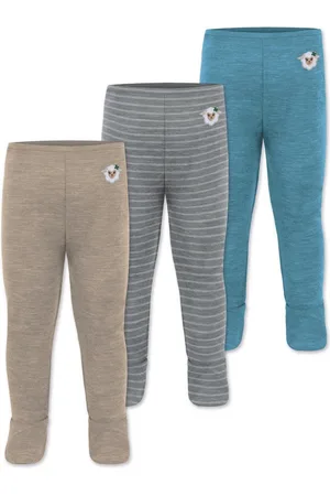 Normani Slip 3er Pack Baby Merino Unterhose mit Füßen Babyhose Winter Wollhose Leggings Thermohose mit Fuß - Verkäufer: