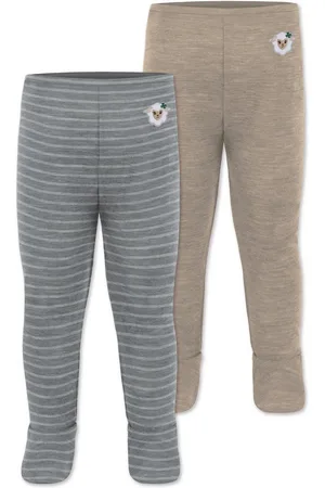 Normani Slip 2er Pack Baby Merino Unterhose mit Füßen Babyhose Wollhose Merinohose Thermoleggings mit Fuß aus Merinowolle - Verkäufer: