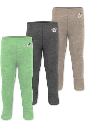 Normani Slip 3er Pack Baby Merino Unterhose mit Füßen Babyhose Winter Wollhose Leggings Thermohose mit Fuß - Verkäufer: