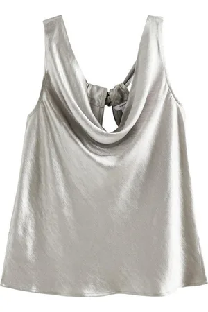 Next Trägertop Satintop mit Wasserfallausschnitt in Metallic (1-tlg) - Verkäufer: Germany GmbH