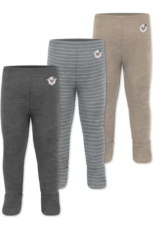 Normani Slip 3er Pack Baby Merino Unterhose mit Füßen Babyhose Winter Wollhose Leggings Thermohose mit Fuß - Verkäufer: