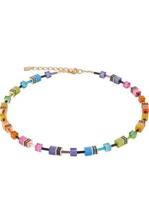 COEUR DE LION Collier Schmuck Geschenk Edelstahl GeoCUBE® Würfelkette, 2838/10, Made in Germany - mit Swarovski® Kristall, Strassstein, Schmuckstein
