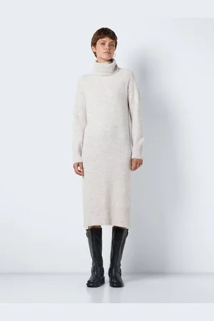 Noisy May Strickkleid NMVIOLA L/S ROLLNECK KNIT DRESS FWD NOOS