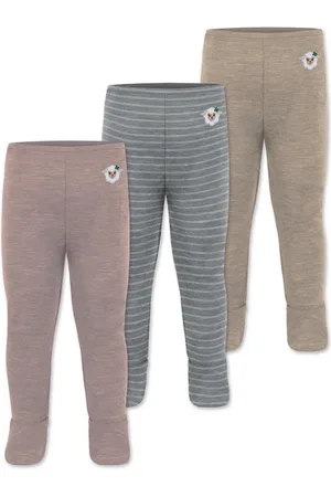 Normani Slip 3er Pack Baby Merino Unterhose mit Füßen Babyhose Winter Wollhose Leggings Thermohose mit Fuß - Verkäufer: