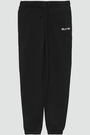 QS by s.Oliver Leggings Unisex Jogginghose aus Sweat mit Print-Detail Durchzugkordel - Verkäufer: