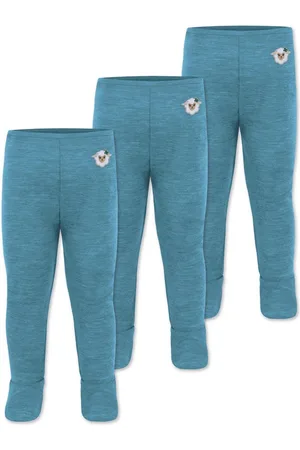 Normani Slip 3er Pack Baby Merino Hose mit Füßen Baby Merinohose mit Fuß Thermoleggings Lange Thermounterhose Babyhose - Verkäufer: