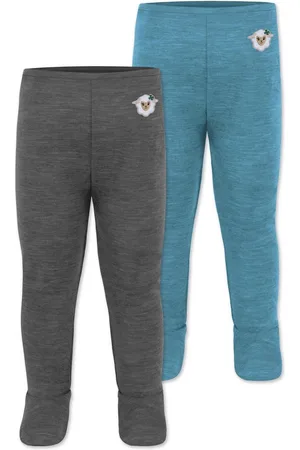 Normani Slip 2er Pack Baby Merino Unterhose mit Füßen Babyhose Wollhose Merinohose Thermoleggings mit Fuß aus Merinowolle - Verkäufer: