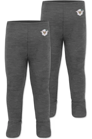 Normani Slip 2er Pack Baby Merino Hose mit Füßen Winter Merinohose Lange Woll Unterhose Leggings mit Fuß - Verkäufer: