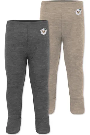 Normani Slip 2er Pack Baby Merino Unterhose mit Füßen Babyhose Wollhose Merinohose Thermoleggings mit Fuß aus Merinowolle - Verkäufer: