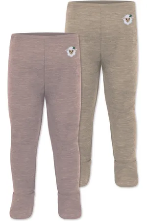 Normani Slip 2er Pack Baby Merino Unterhose mit Füßen Babyhose Wollhose Merinohose Thermoleggings mit Fuß aus Merinowolle - Verkäufer: