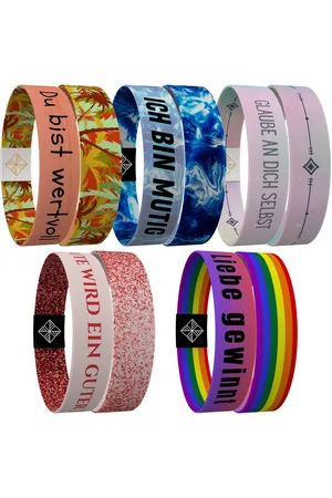 Juma Armband - glaubensband - 5er Sets- Verschiedene Größen - Motivations-Armbänder - Verkäufer: brands2love