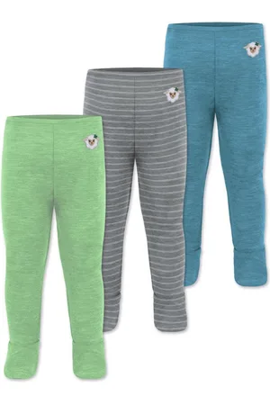 Normani Slip 3er Pack Baby Merino Unterhose mit Füßen Babyhose Winter Wollhose Leggings Thermohose mit Fuß - Verkäufer: