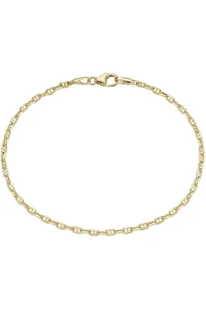 Luigi Merano Armband Stegankerkette, diamantiert, Gold 585
