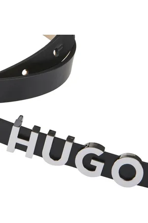 HUGO BOSS Ledergürtel Zula Belt 1,5cm Verschluss im Schriftzug