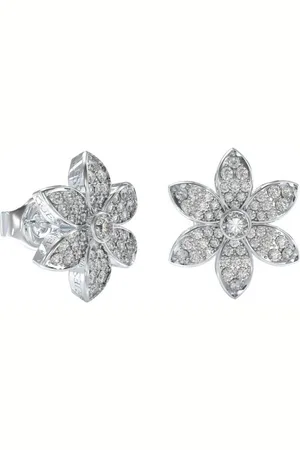 Guess Fingerring Stahlohrringe mit Zirkonen Weißer Lotus JUBE04145JWRHT/U - Verkäufer: Parfümerie Wilhelm Haas