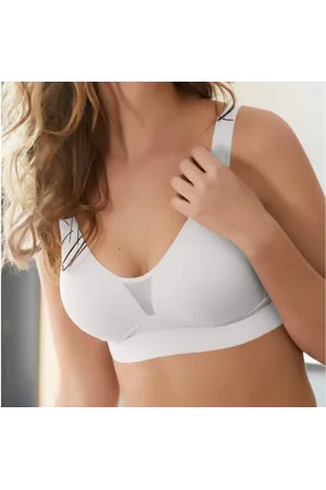 Nina Von C. Bügelloser BH Cotton Shape Wellness-BH ohne Bügel (75 D Weiss) - Verkäufer: Emma Dessous