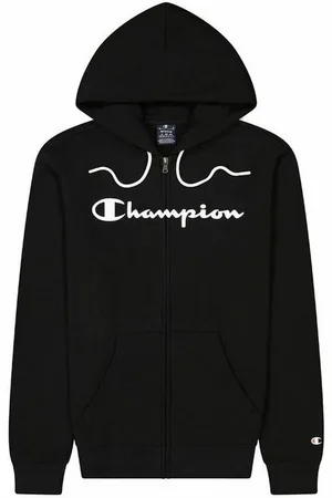Champion Sweater Herren Sweater mit Kapuze Hooded Full Zip Schwarz - Verkäufer: Traumpreisfabrik