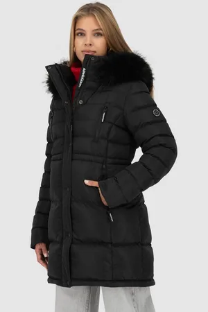alife kickin Steppmantel MoonwalcAK A winterlicher Kurzmantel mit abnehmbarem Fellimitat