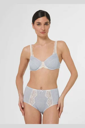 Madeleine Bügel-BH Bügel-BH mit Karomuster und Spitzendetails - Verkäufer: Premio Fashion GmbH