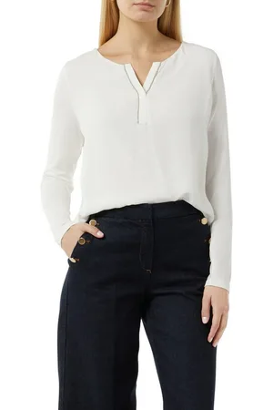 Comma, Langarmshirt mit Ziersteinen