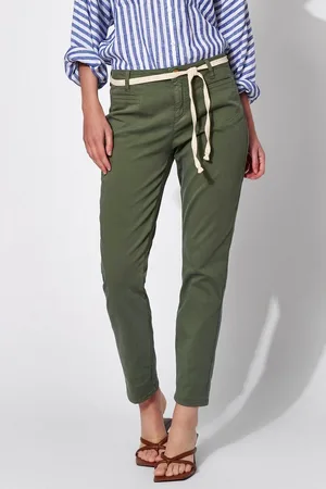 Rosner 5-Pocket-Hose Alisa_084G mit glitzerndem Bindegürtel - Verkäufer: