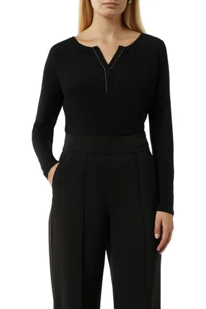 Comma, Langarmshirt mit Ziersteinen