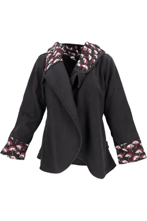 GURU-SHOP Langjacke Fleece Cape Wickeljacke - alternative Bekleidung - Verkäufer: