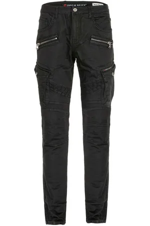 Cipo & Baxx Cargojeans Jeans im angesagten Biker-Stil, CD-424