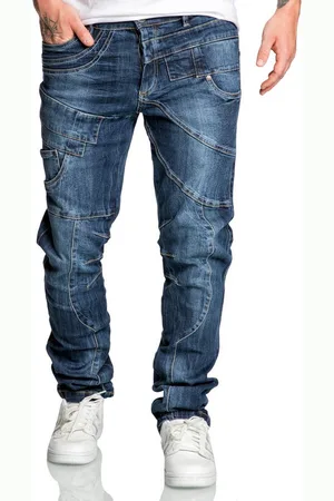 amaci Stretch-Jeans KAUAI Regular Slim Jeans Herren Regular Slim Denim Design Hose - Verkäufer: