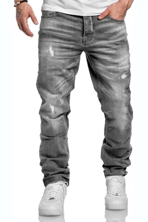 amaci Straight-Jeans MEDFORD Destroyed Jeans Herren Regular Fit Destroyed Jeans - Verkäufer: