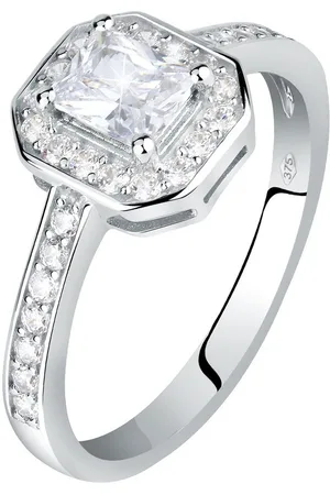 FAVS Fingerring Damen-Damenring 375er Weißgold 1 Zirkonia, Zirkonia - Verkäufer: CHRIST Juweliere und Uhrmacher seit 1863 GmbH