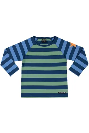 Villervalla Langarmshirt Longsleeve Stripe Sage/Nautic Kinder Langarmshirt - Verkäufer: HUCKLEBUCK & FINJA Nordkinder Kindermode