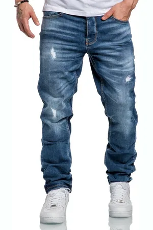 amaci Straight-Jeans MEDFORD Destroyed Jeans Herren Regular Fit Destroyed Jeans - Verkäufer: