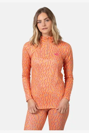 Kari Traa Funktionsshirt FRYD mit 1/4 Zip und Stehkragen