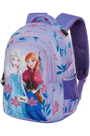 KARACTERMANIA Freizeitrucksack Die Eiskönigin großer Running Rucksack Tagesrucksack Alltagsrucksack, USB-Anschluss für elektronische Geräte - Verkäufer: okluge